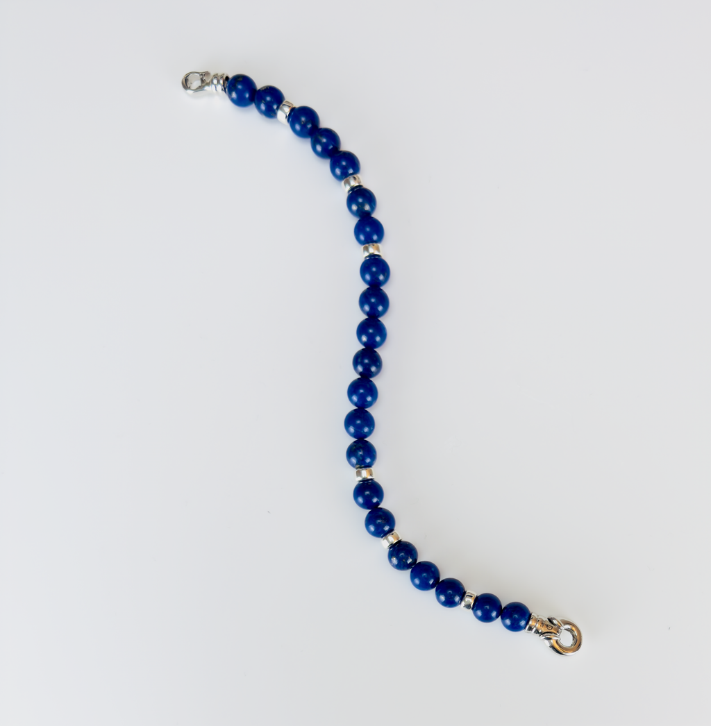 Lapis Lazuli and Sterling Silver Bracelet