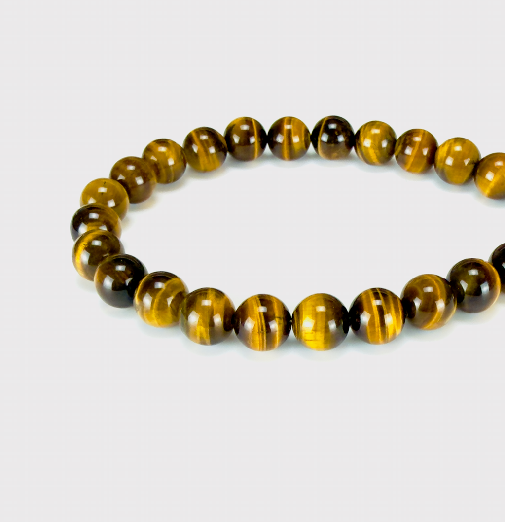 Tigers Eye and Sterling Silver Bracelet