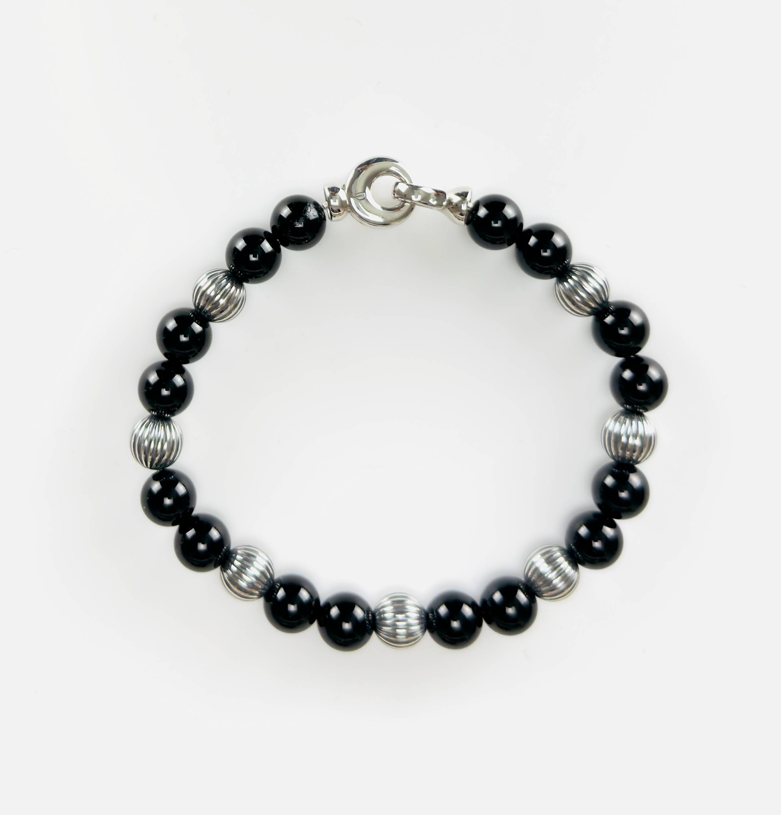 Onyx and 925 Sterling Silver