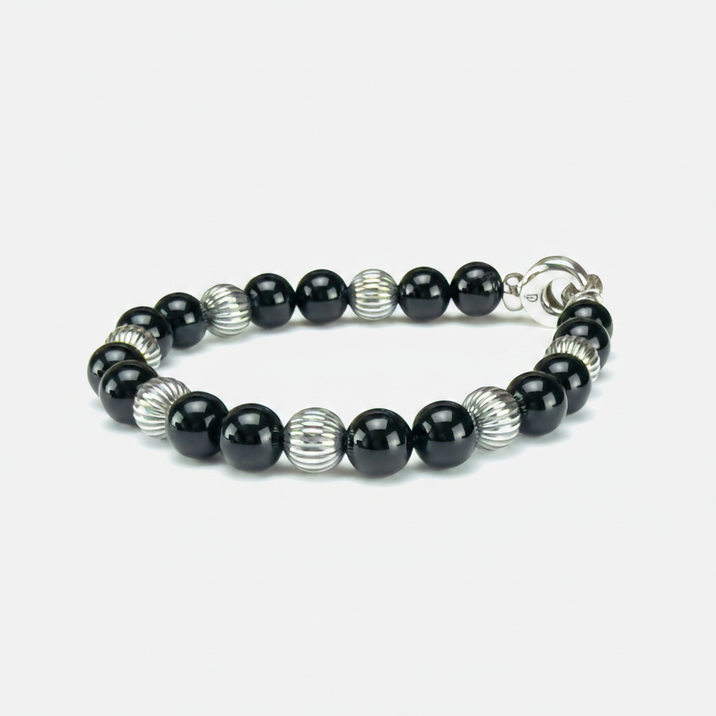 Onyx and 925 Sterling Silver