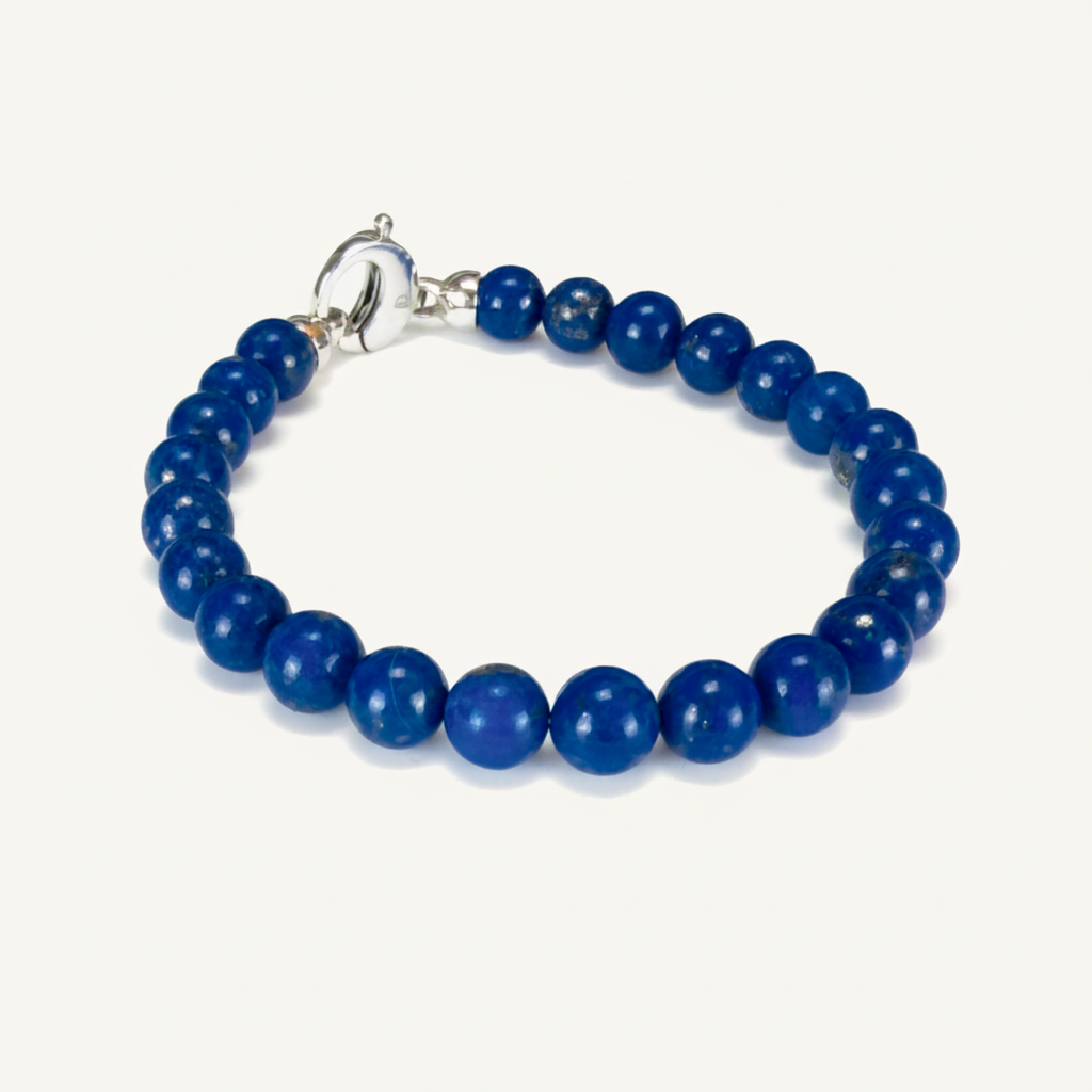 Lapis Lazuli and Sterling Silver Bracelet