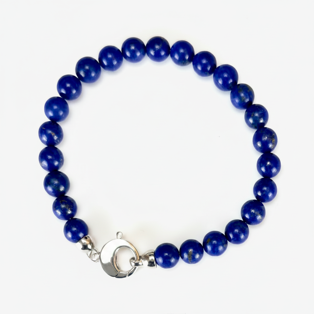 Lapis Lazuli and Sterling Silver Bracelet